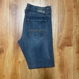 Express navy and blue men’s jeans
